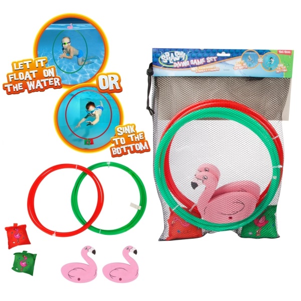 Toi-Toys - Tauchringe 2er Set Flamingo