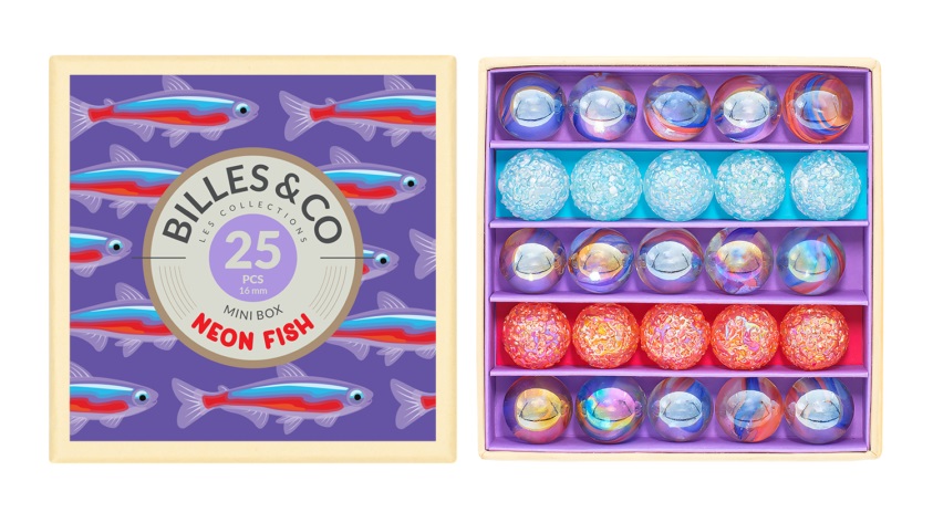 Billes & Co - Murmelbox mini Neon Fish