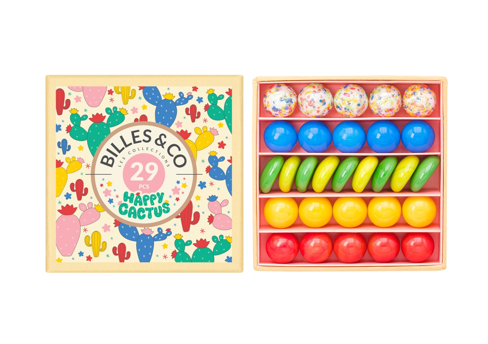 Billes & Co - Murmelbox mini Happy Cactus