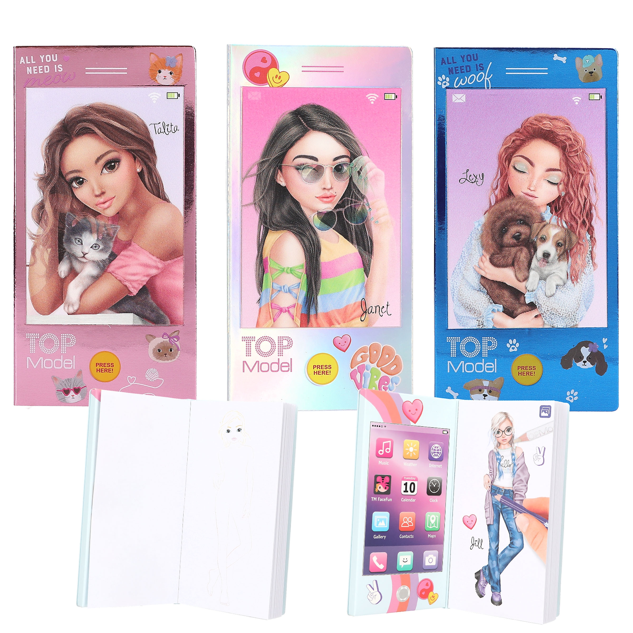 TOPModel - Mini Malbuch mit Sound