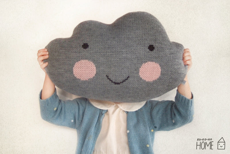 ! cloud pillow ko-ko-ko GRAY logo