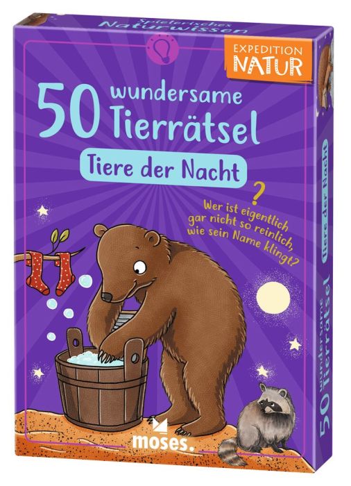 moses - 50 wundersame Tierrätsel: Tiere der Nacht