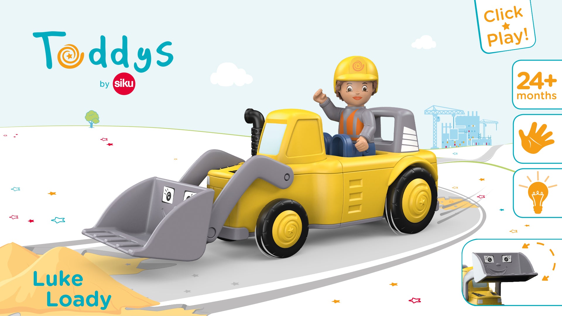 Toddys - Spielauto mit Figur "Luke Loady"
