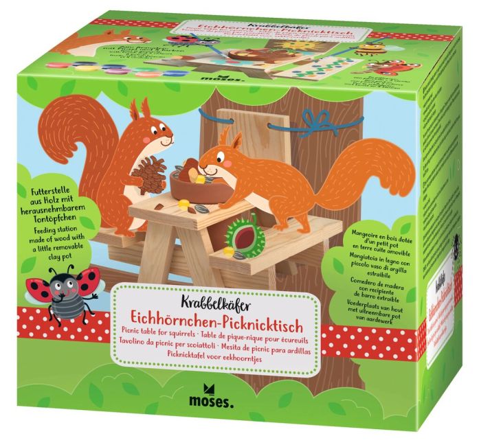 moses - Krabbelkäfer Eichhörnchen-Picknicktisch