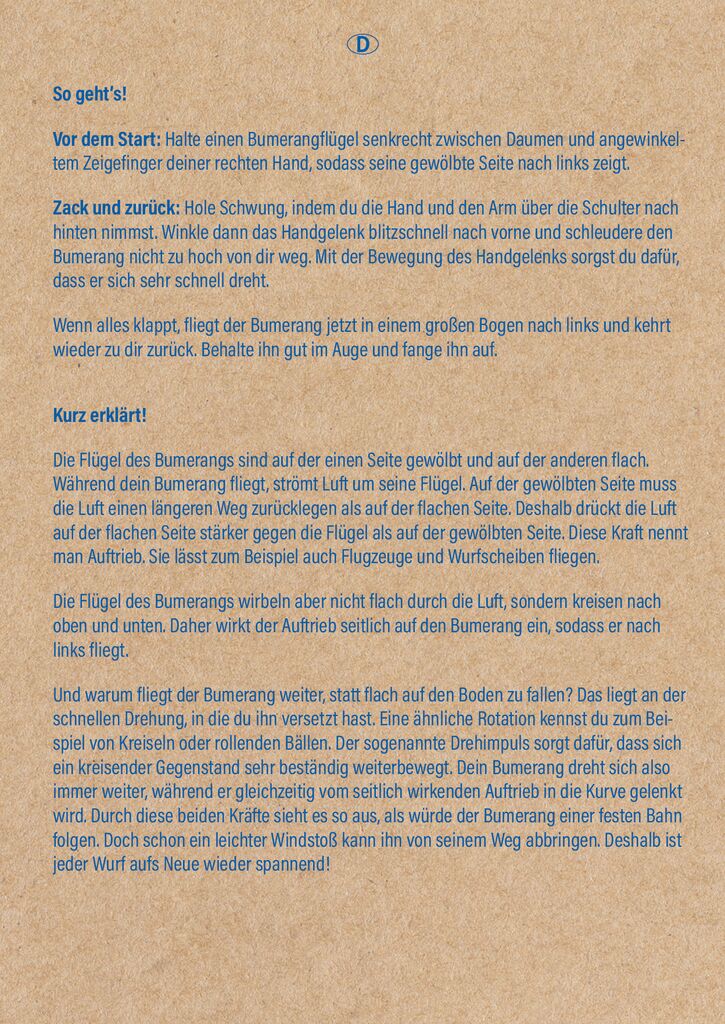 moses - PhänoMINT Bumerang