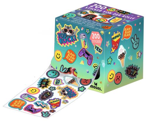 moses - Happy Day Sticker von der Rolle