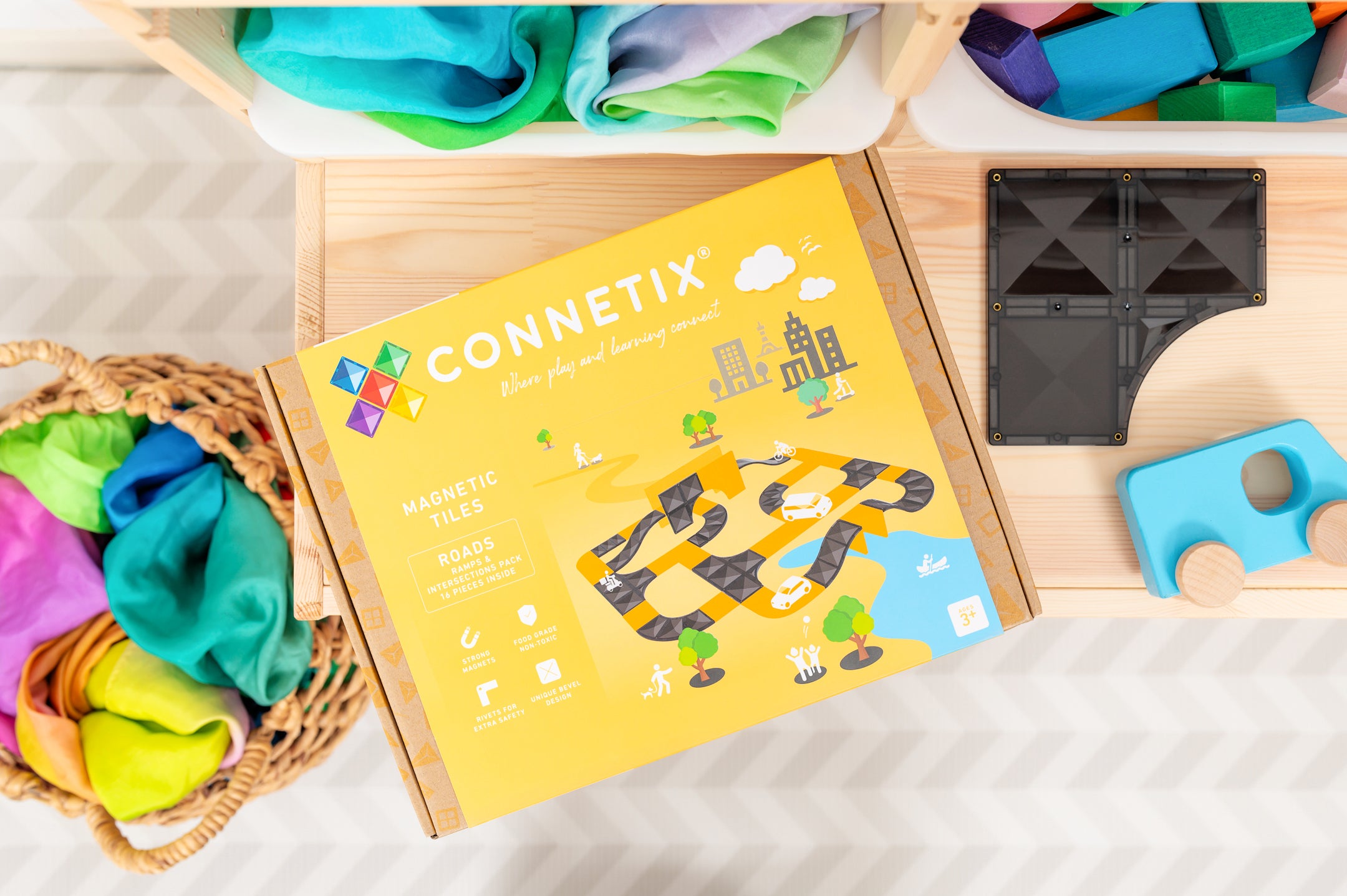 connetix - Magnetbausteine Rampen & Kreuzungen 16-tlg.