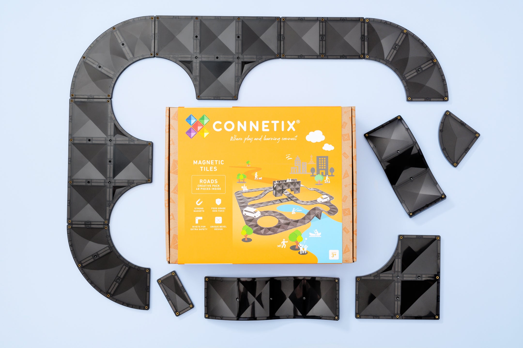connetix - Magnetbausteine Creative Roads 48-tlg.