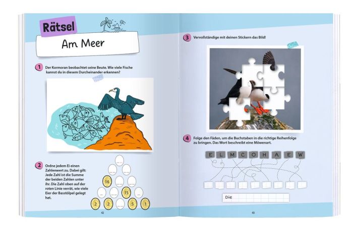 moses - Rätseln, Stickern, Bestimmen: Vögel