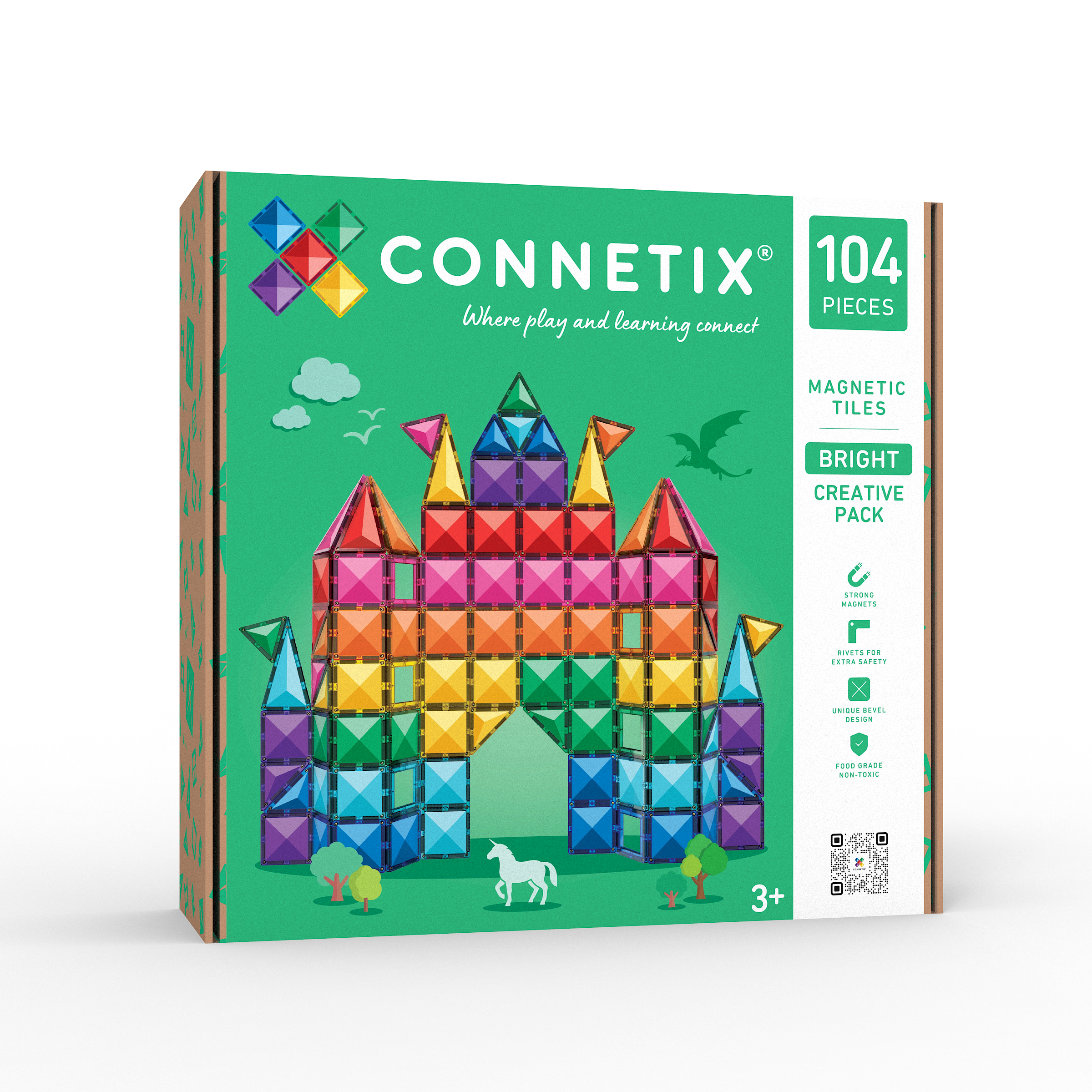 connetix - Magnetbausteine Bright Creative Pack 104-tlg.
