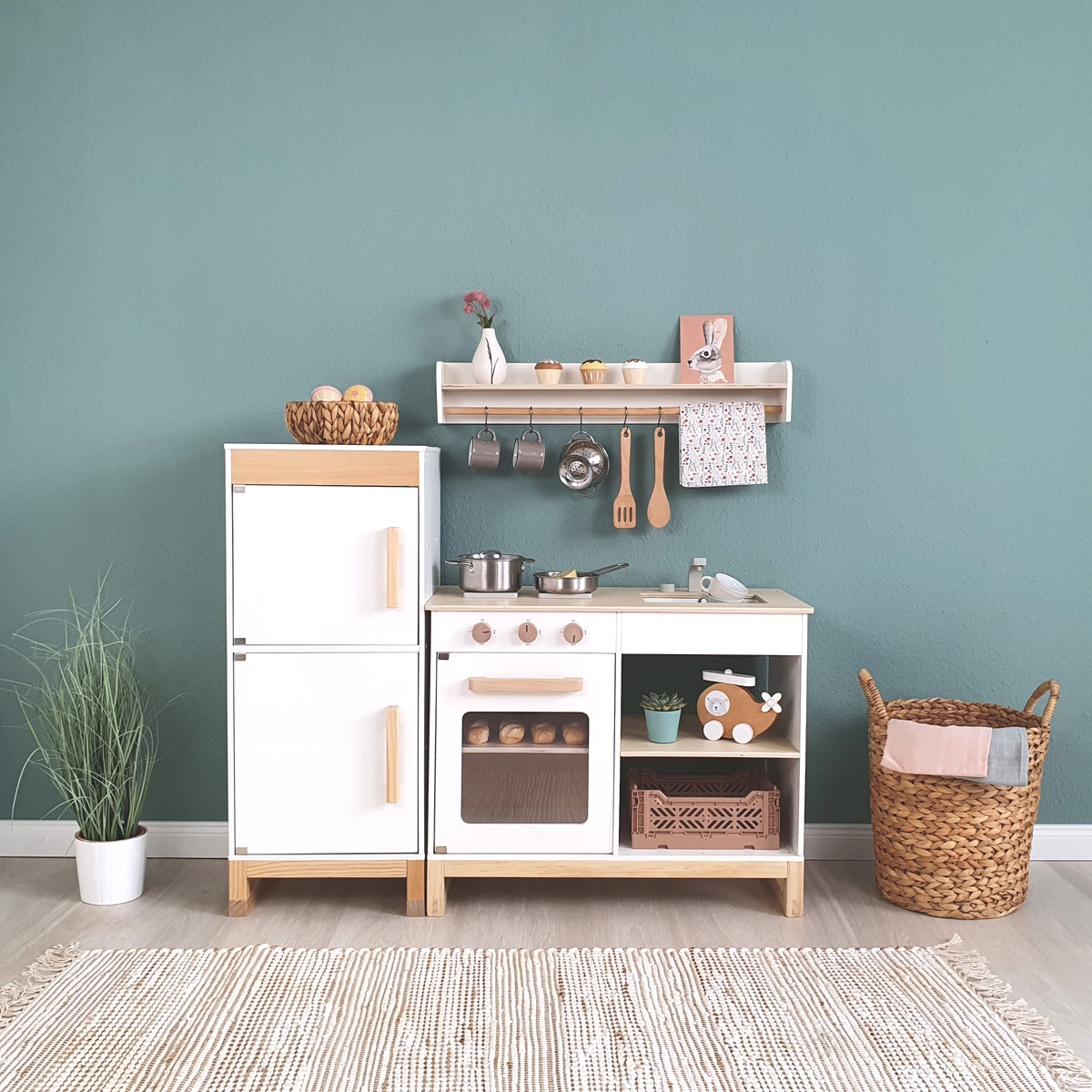 Musterkind - Kühlschrank FICUS weiß/natur