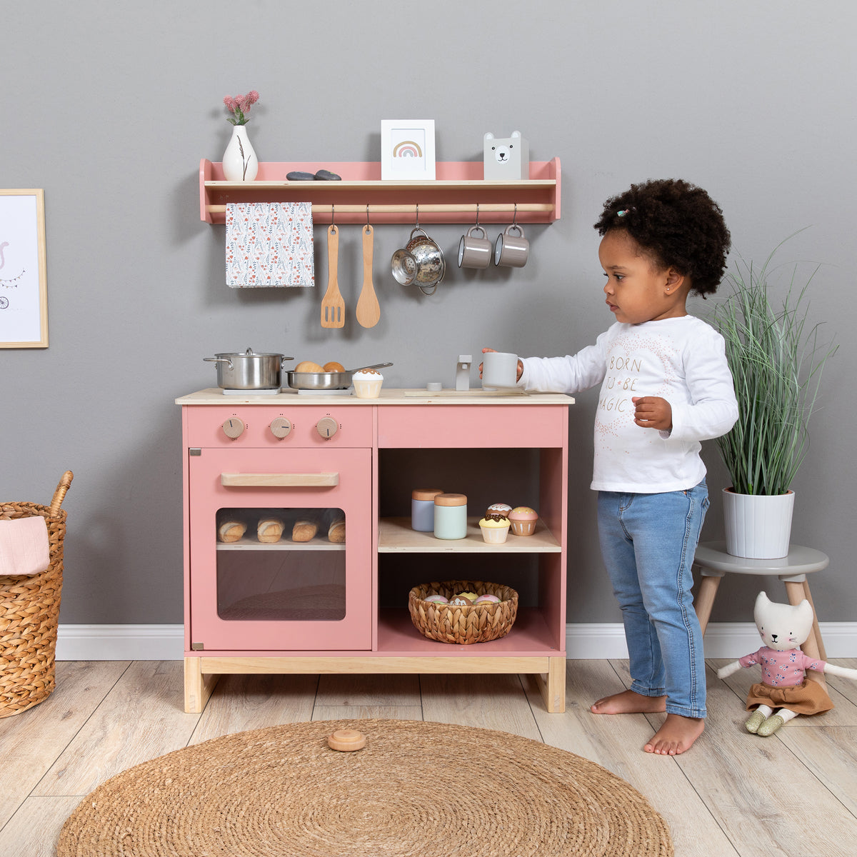 Musterkind - Spielküche MAGNOLIA altrosa/natur