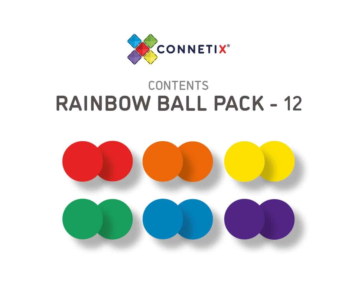 connetix - Ersatzbälle Rainbow 12 St.