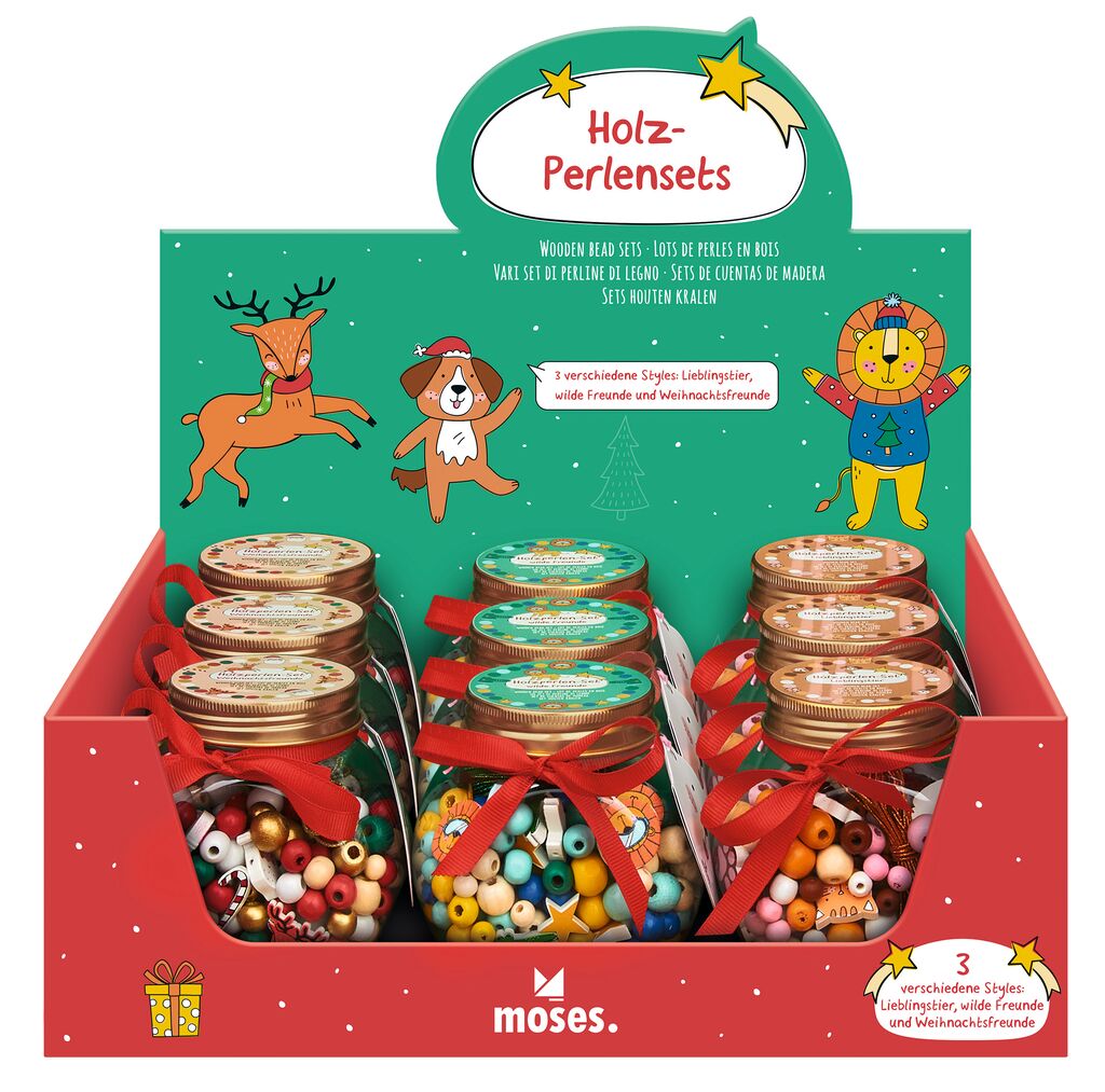 moses - Holz-Perlenset Winterfreunde