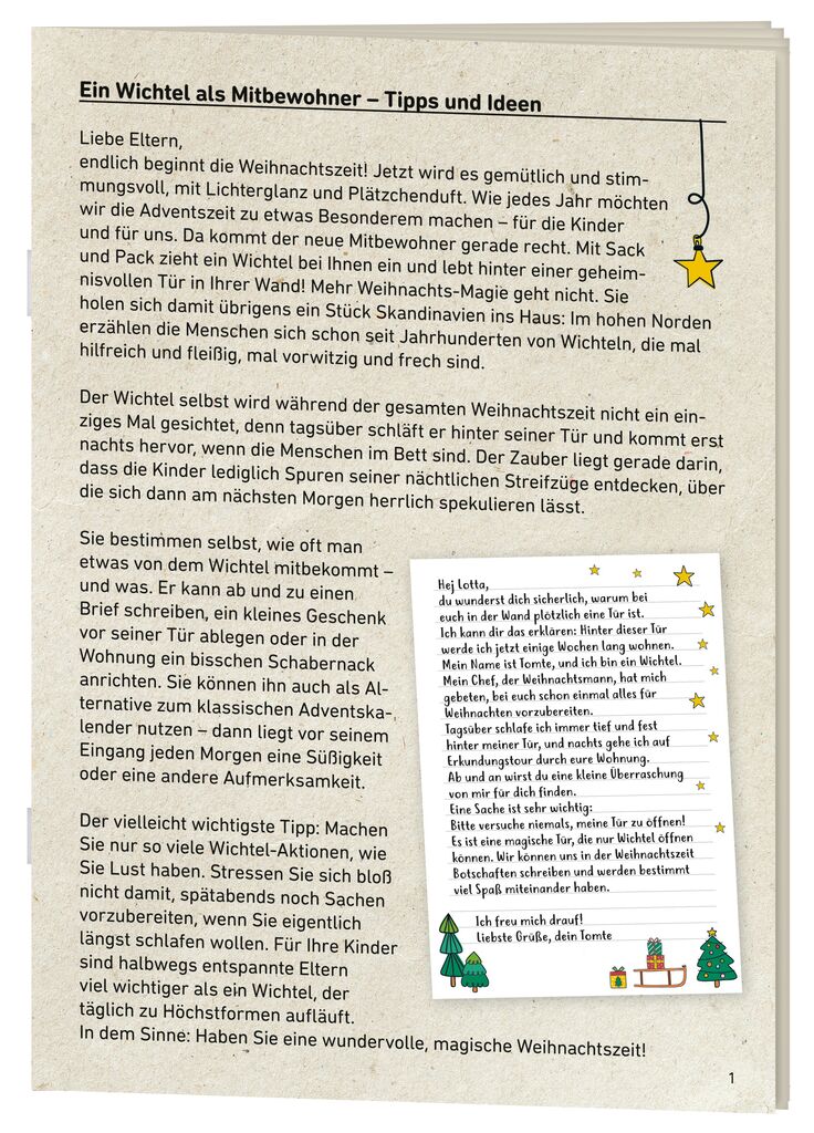 moses - Wichteltür-Set Weihnachtszauber