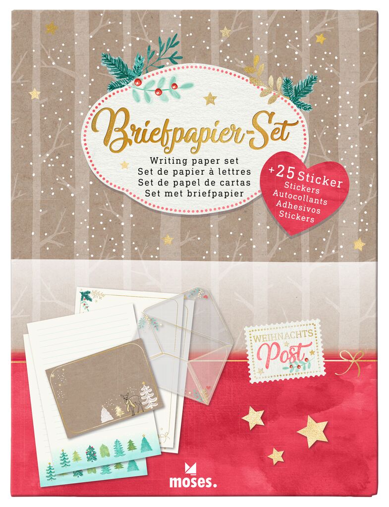 moses - Briefpapier-Set Winterwunder