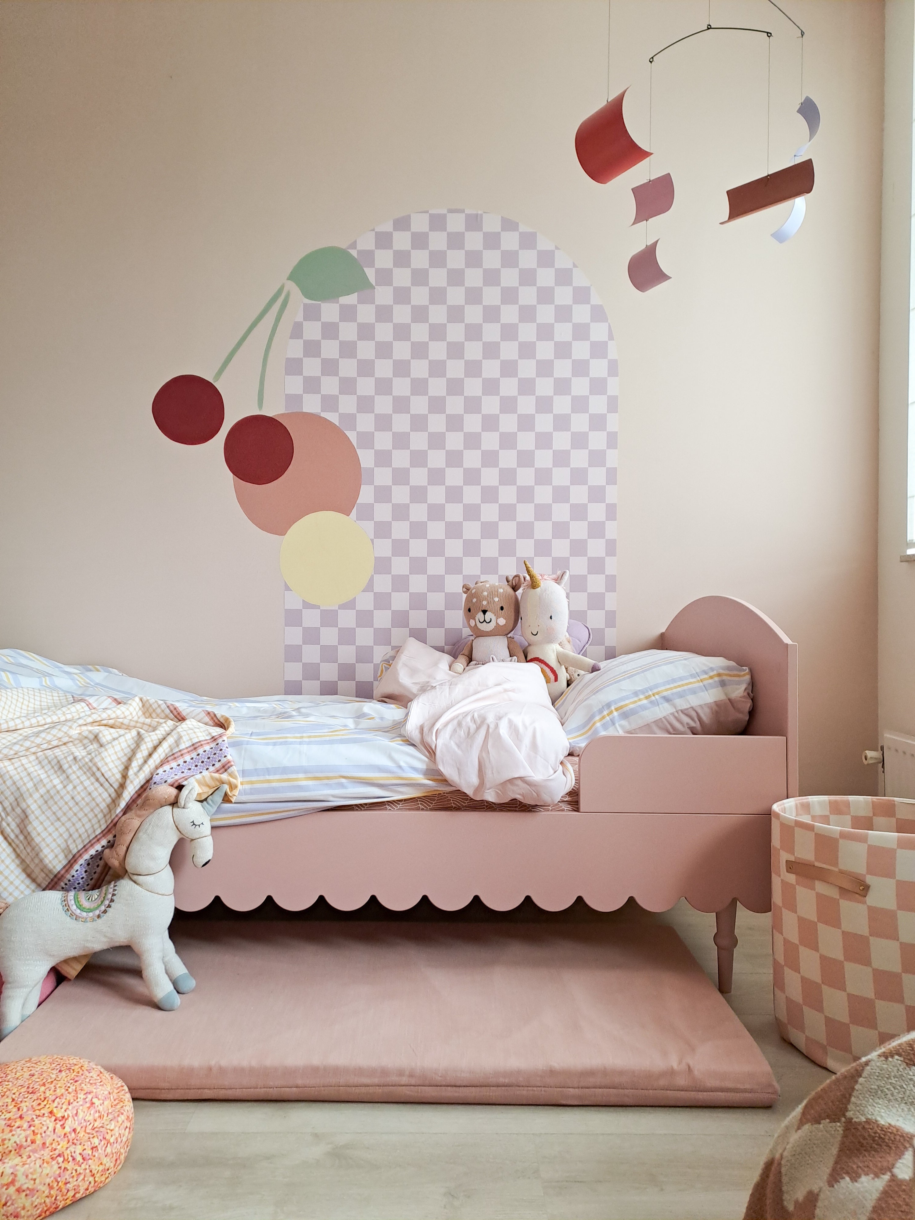 Wood Luck - Bett Babushka 90x200 natural pink