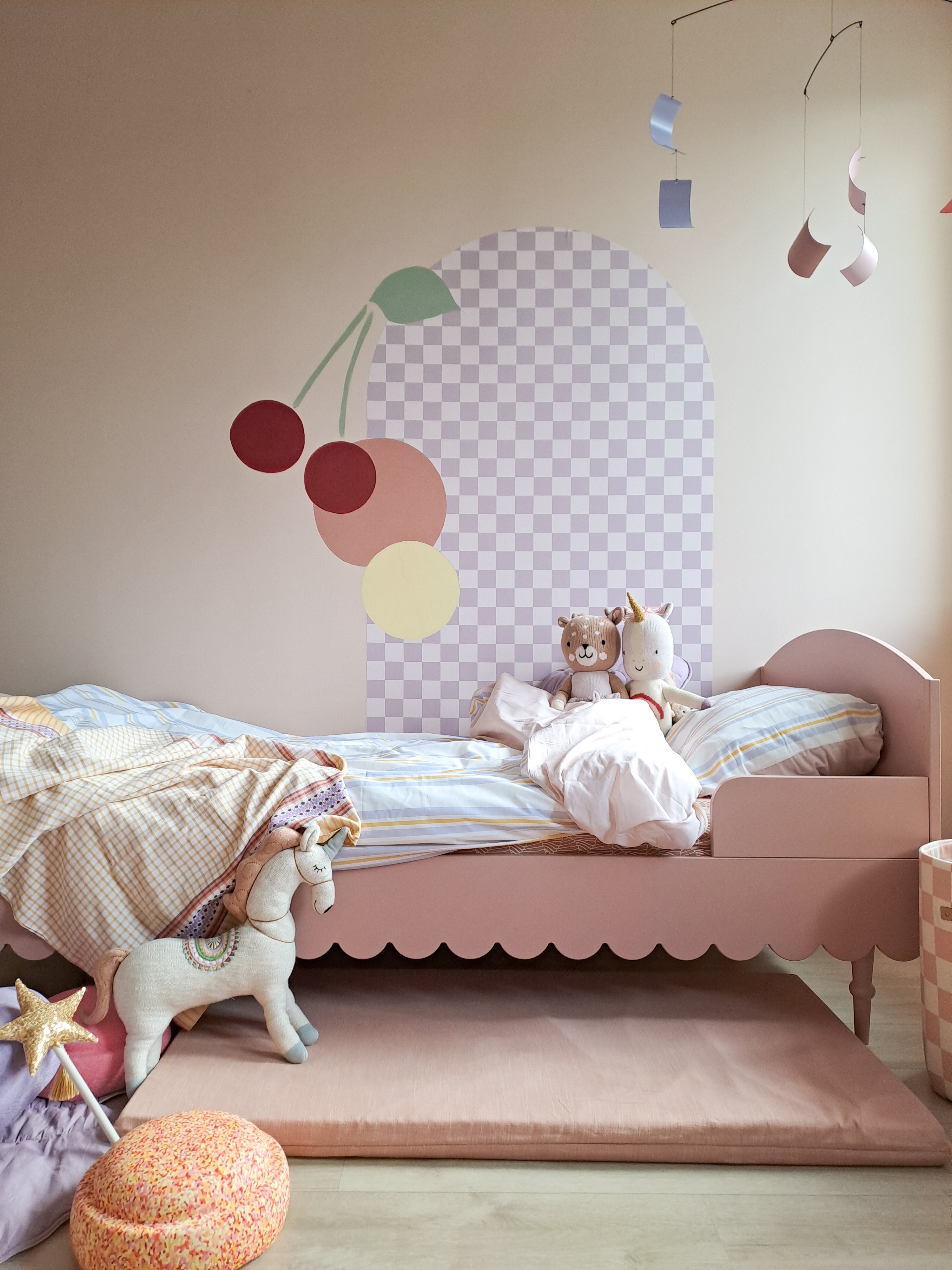Wood Luck - Bett Babushka 90x200 natural pink