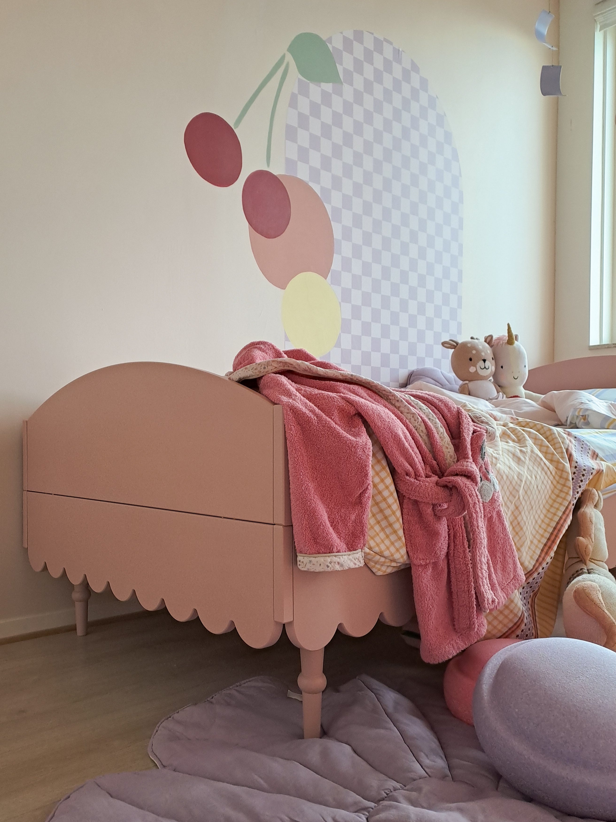 Wood Luck - Bett Babushka 90x200 natural pink