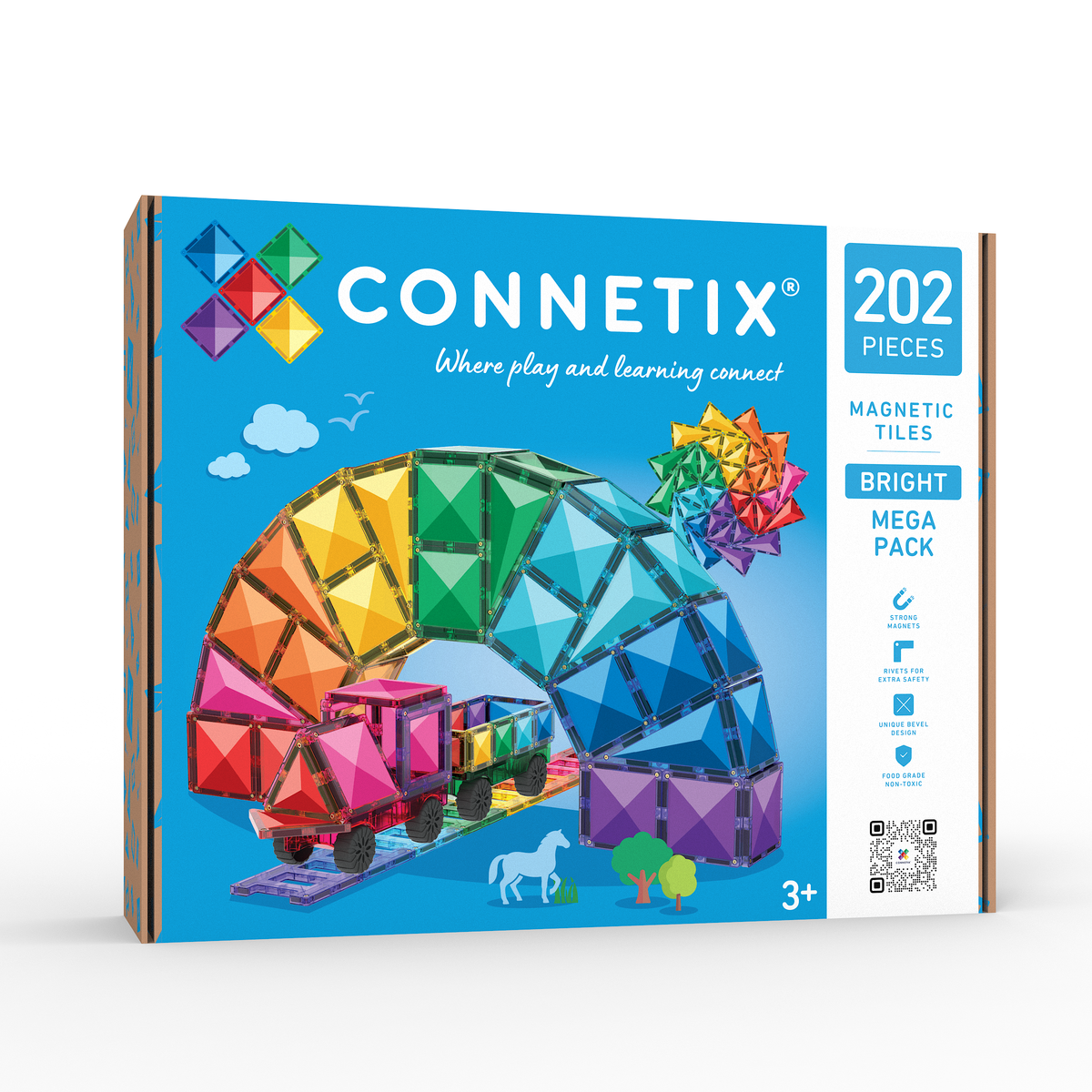 connetix - Magnetbausteine Bright Mega Pack 202-tlg.