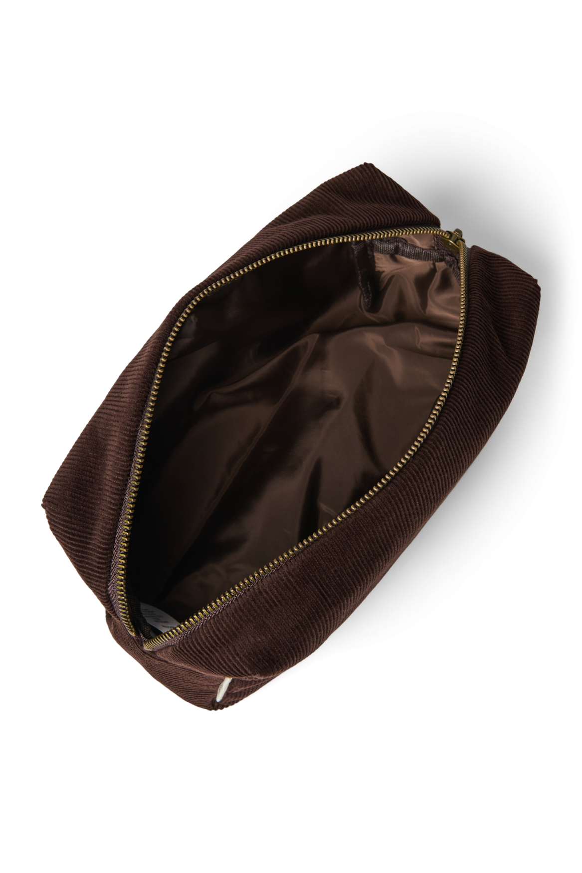 Studio Noos - Kulturbeutel Rib Puffy Dark Brown