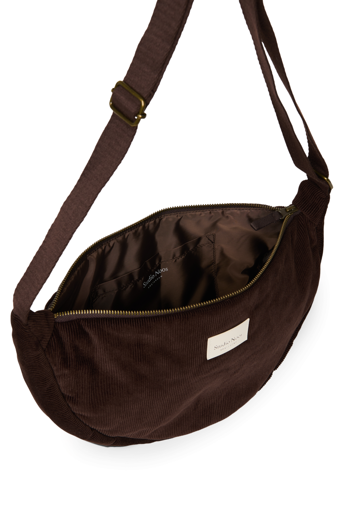 Studio Noos - Tasche Fanny Pack Rib Puffy Dark Brown