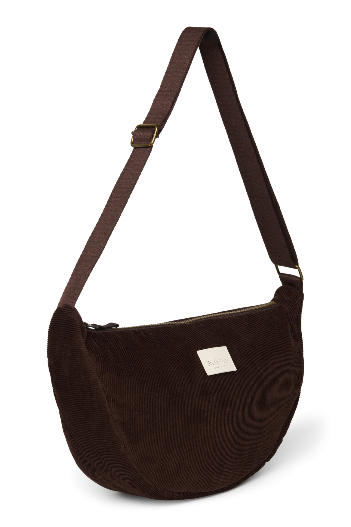 Studio Noos - Tasche Fanny Pack Rib Puffy Dark Brown