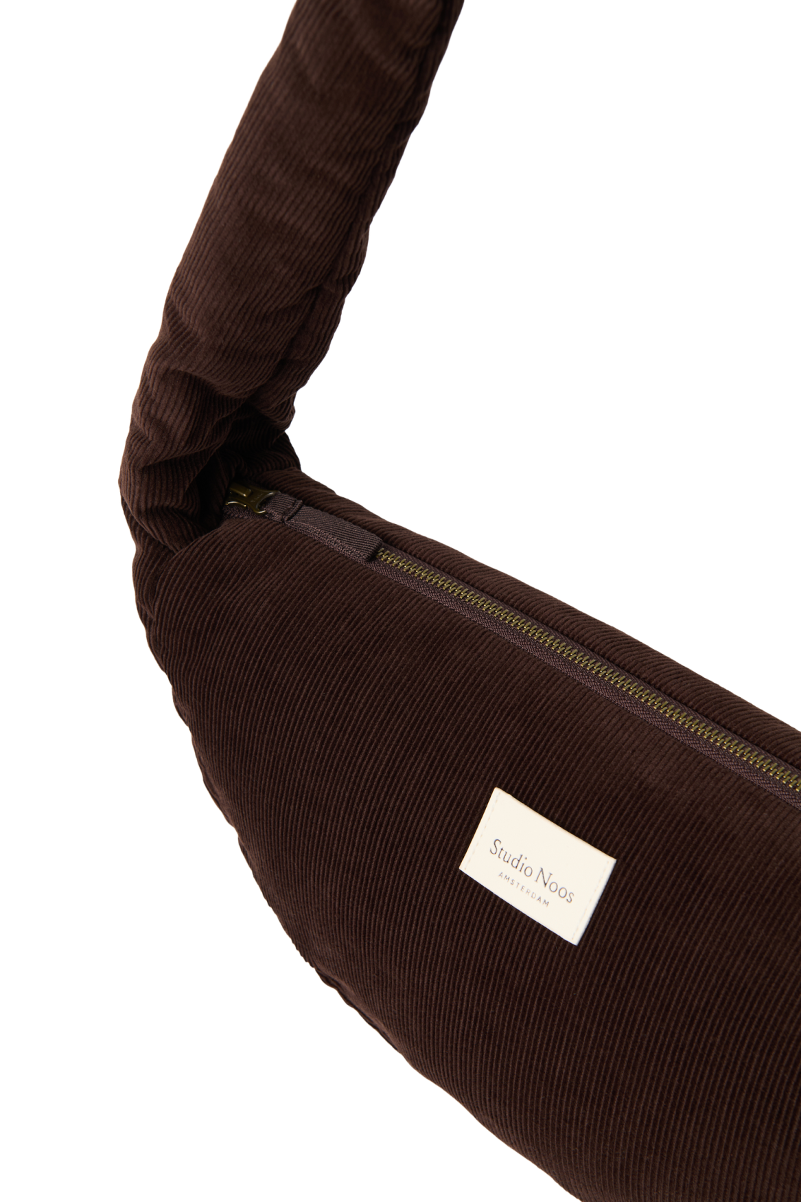 Studio Noos - Mini Cross Body Tasche Rib Puffy Dark Brown
