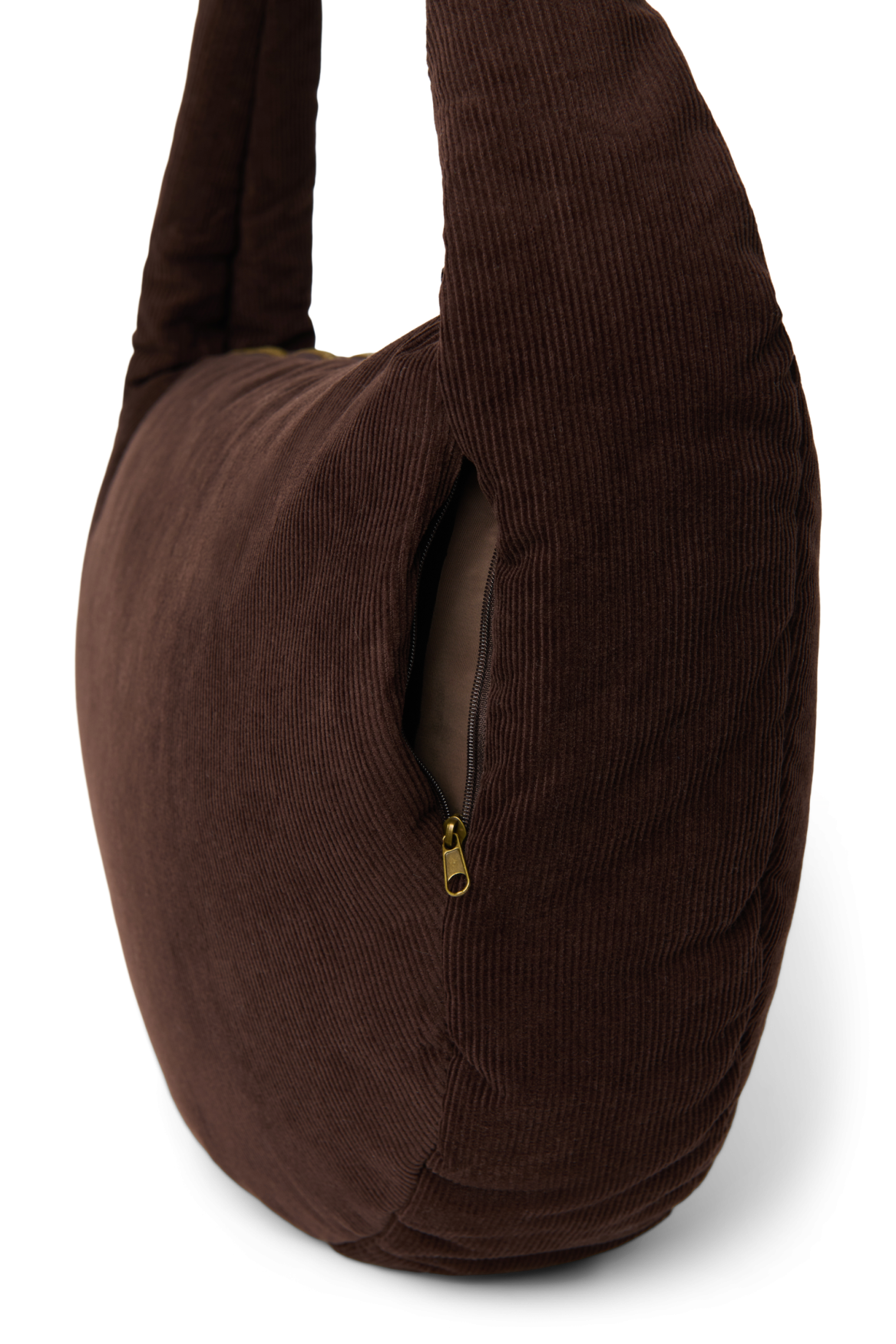 Studio Noos - Cross Body Tasche Rib Puffy Dark Brown