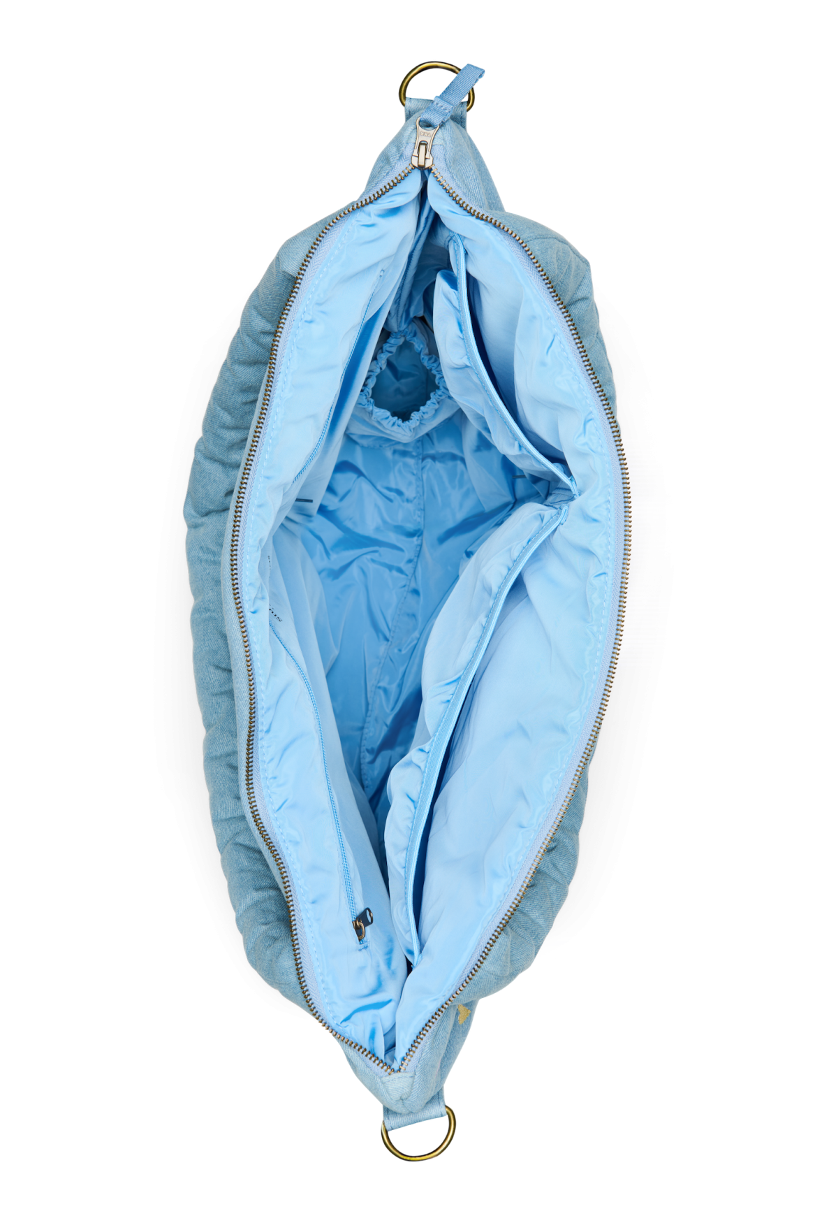 Studio Noos - Wickeltasche Denim Light Blue Hearts