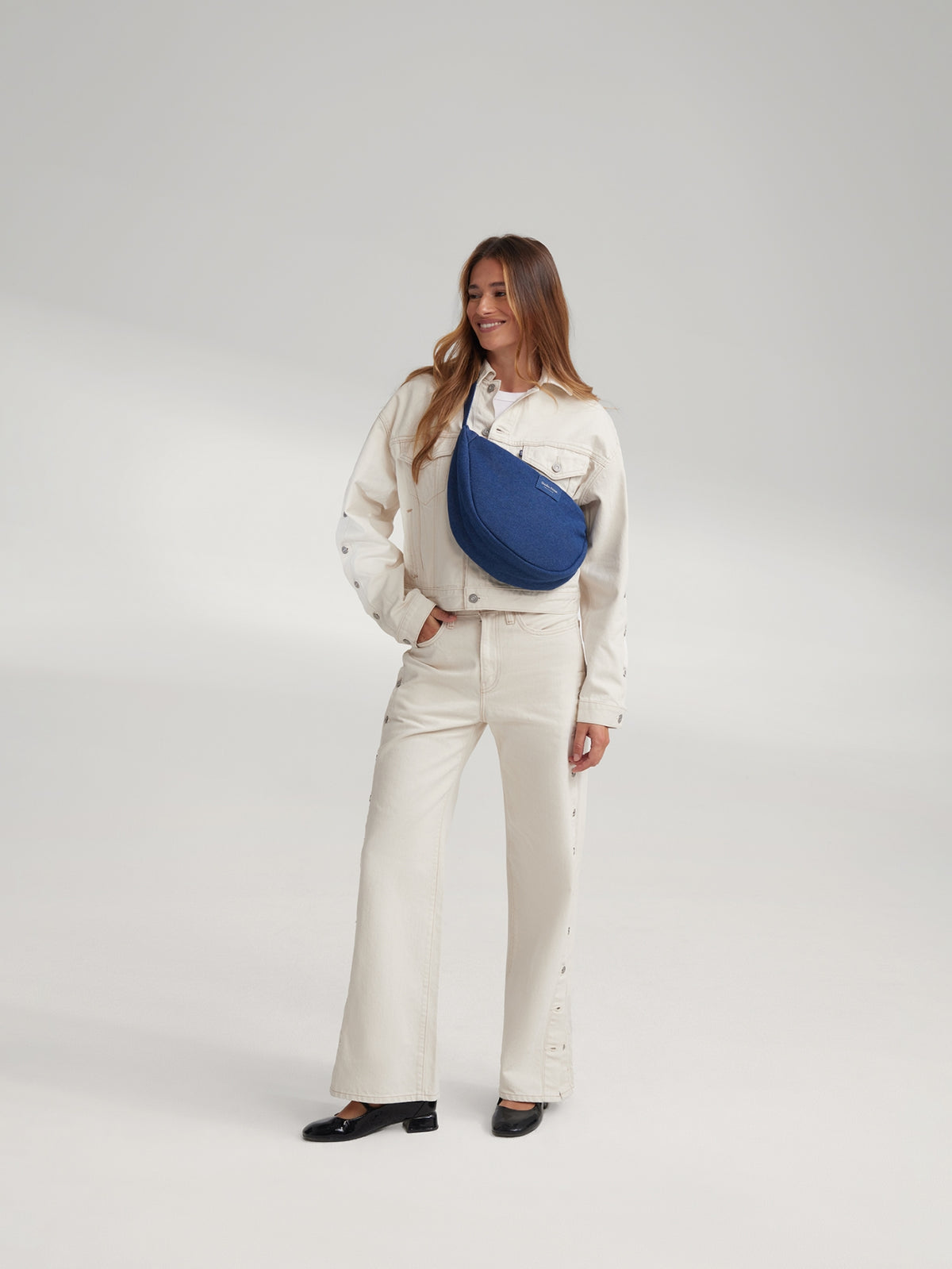 Studio Noos - Tasche Fanny Pack Denim Dark Blue