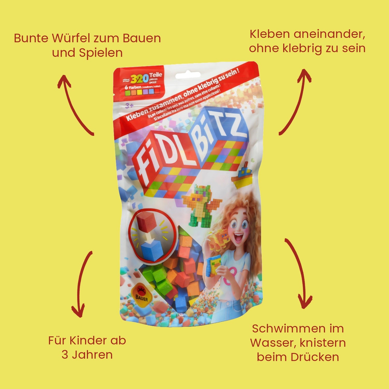 FiDL BiTZ - Mini-Bausteine: Bag of Bitz ca. 320 Teile