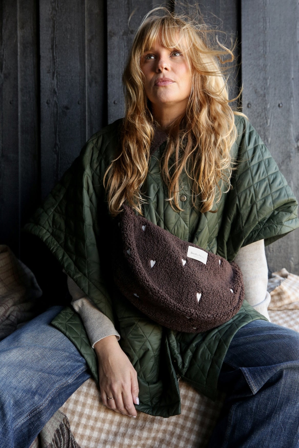 Studio Noos - Tasche Fanny Pack Teddy Chocolate Hearts
