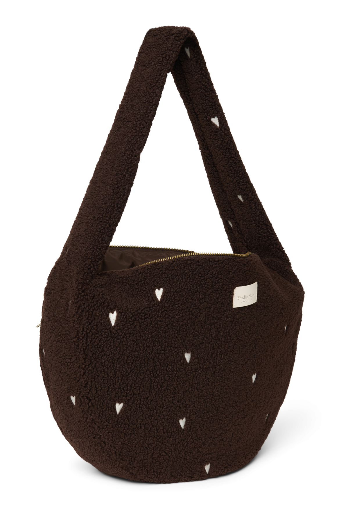 Studio Noos - Cross Body Tasche Teddy Chocolate Hearts