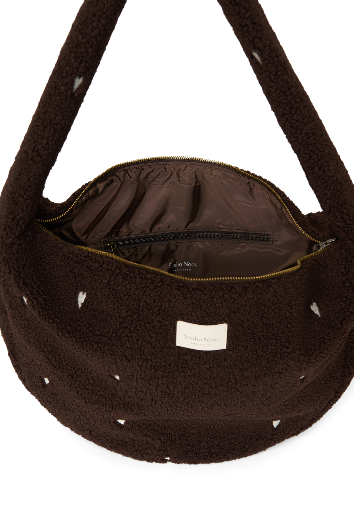Studio Noos - Cross Body Tasche Teddy Chocolate Hearts