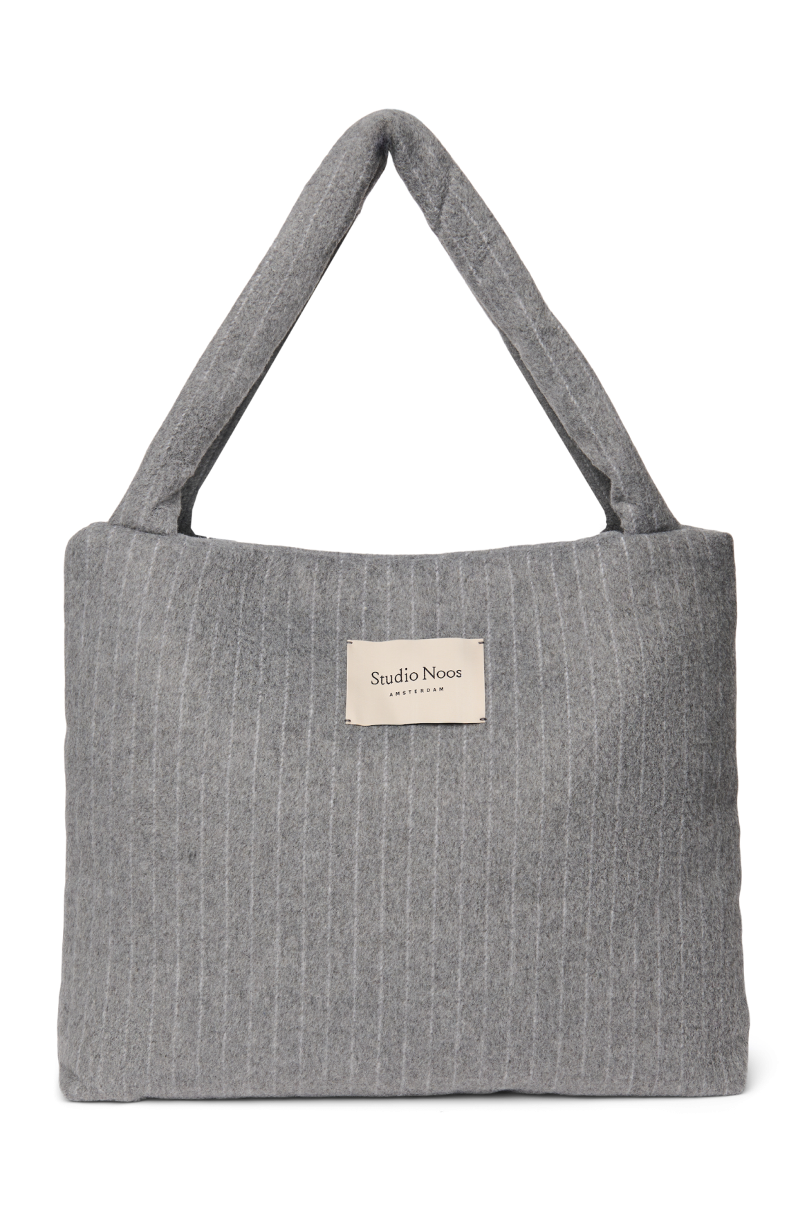 Studio Noos - Tasche Flannel Chalkstripe Light Grey