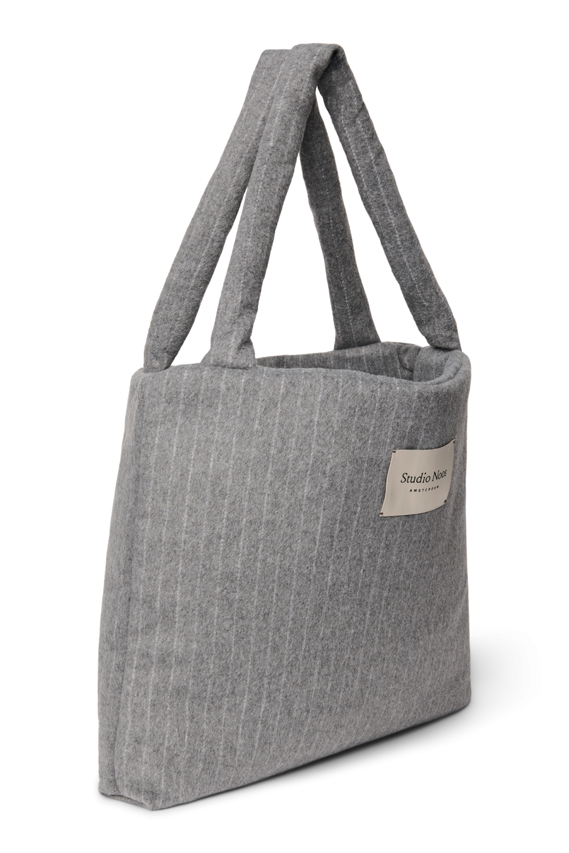 Studio Noos - Tasche Flannel Chalkstripe Light Grey