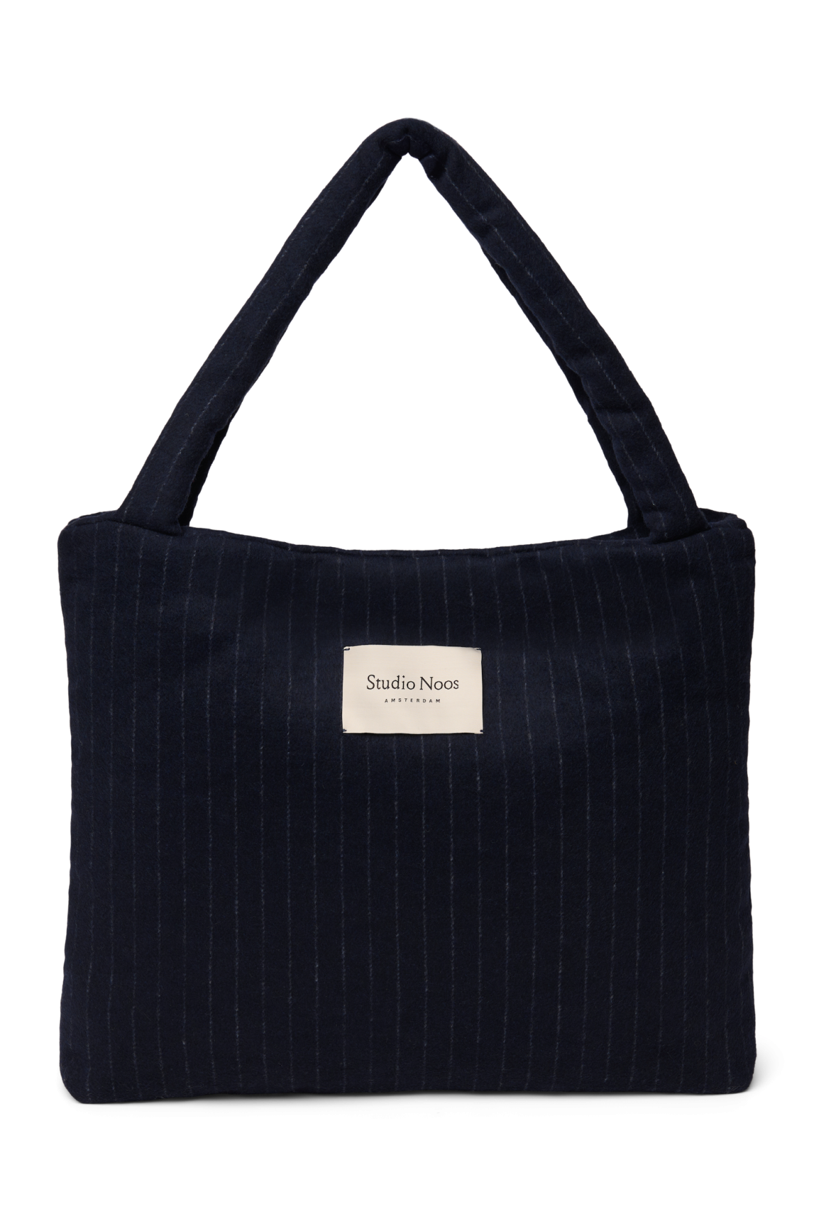 Studio Noos - Tasche Flannel Chalkstripe Dark Blue