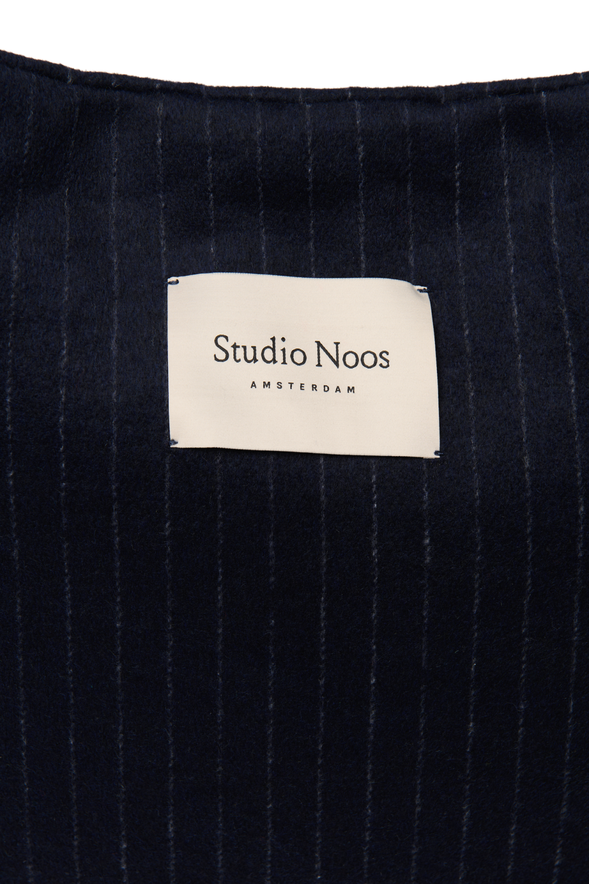Studio Noos - Tasche Flannel Chalkstripe Dark Blue