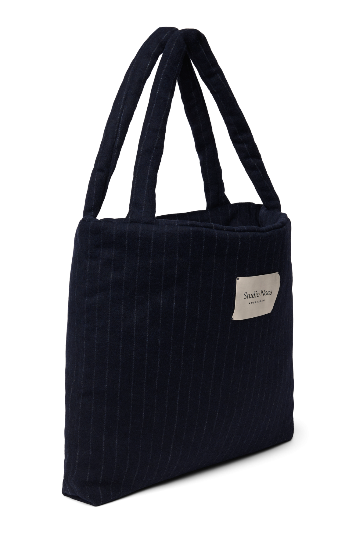 Studio Noos - Tasche Flannel Chalkstripe Dark Blue