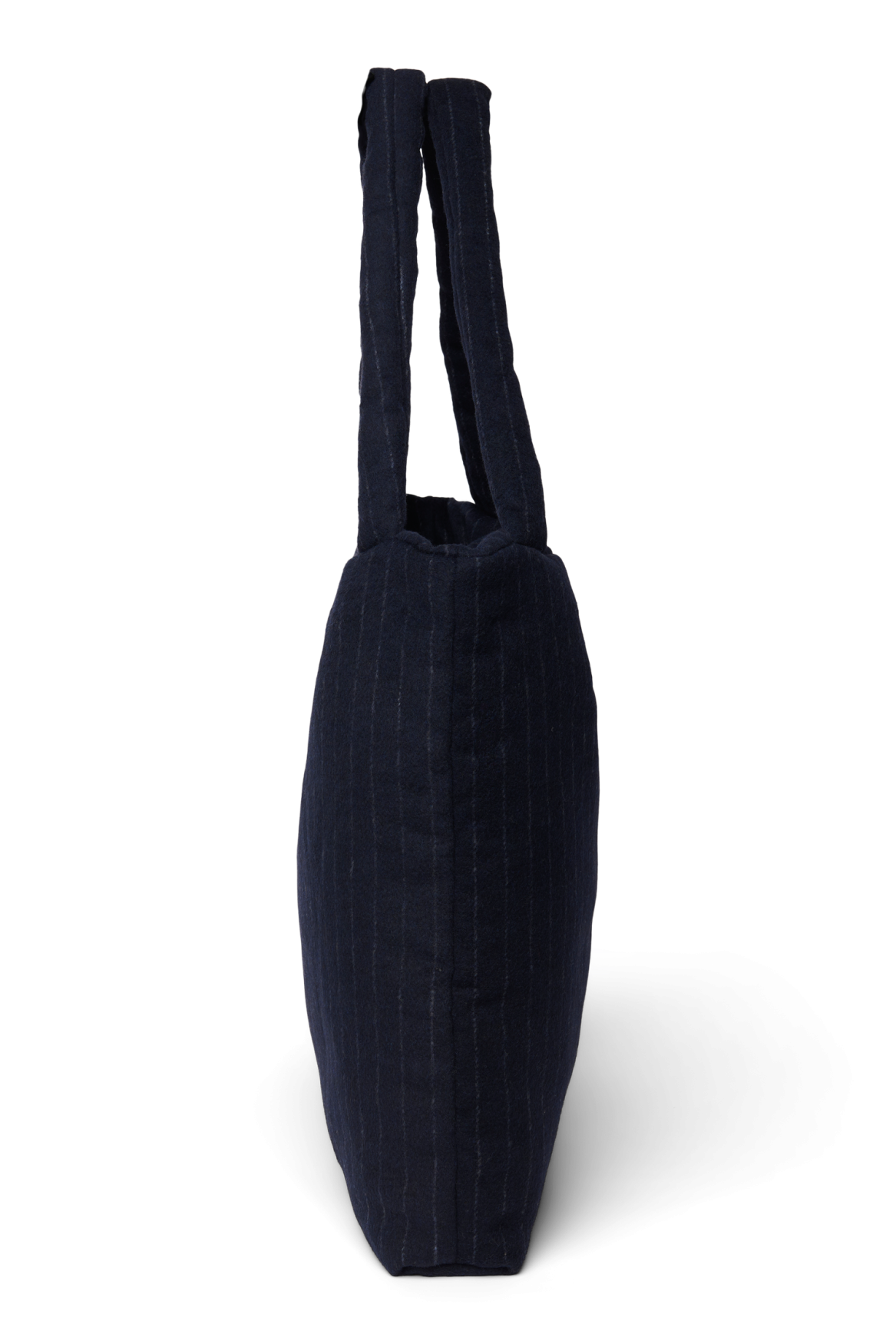 Studio Noos - Tasche Flannel Chalkstripe Dark Blue