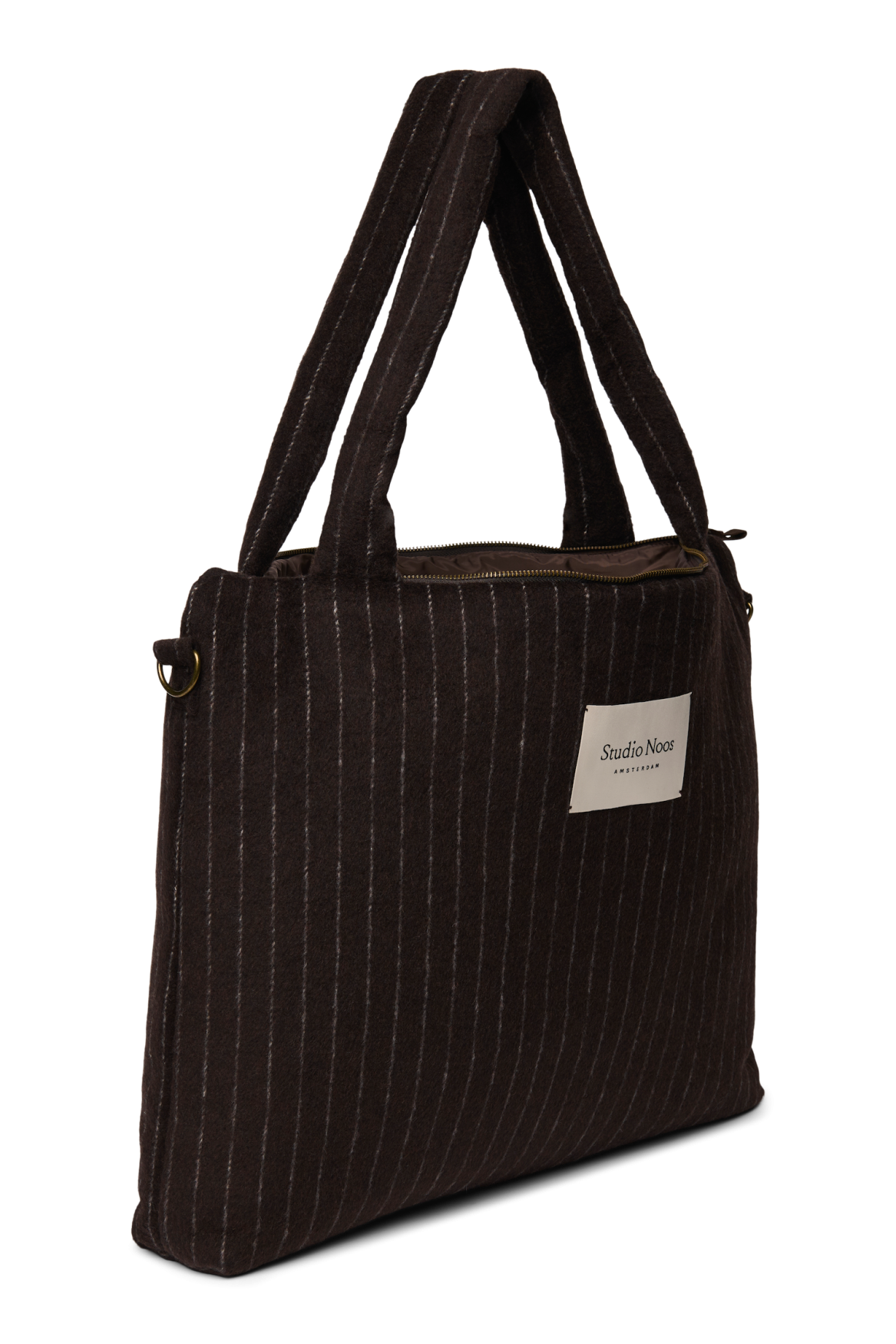 Studio Noos - Wickeltasche Flannel Chalkstripe Brown