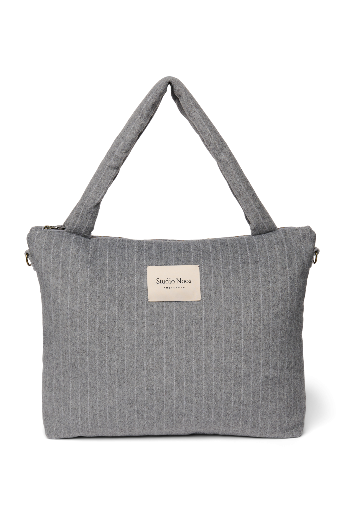 Studio Noos - Wickeltasche Flannel Chalkstripe Light Grey