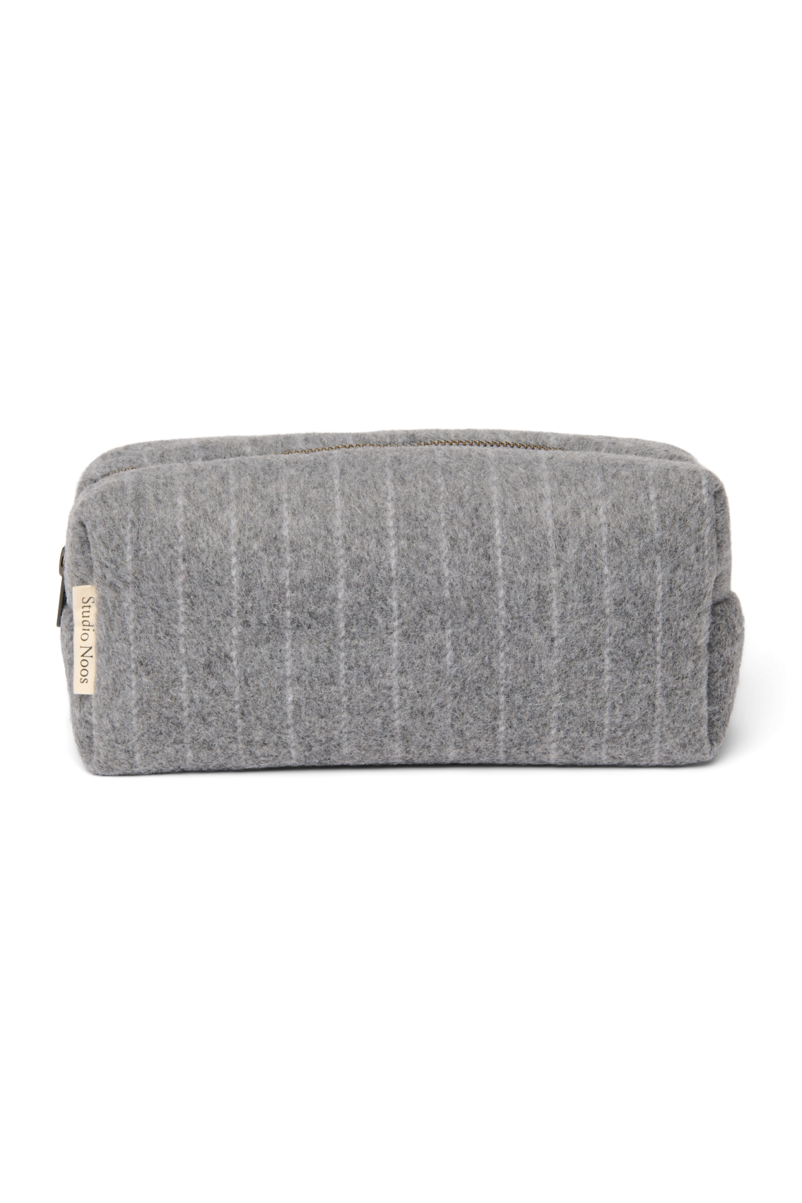 Studio Noos - Kulturbeutel Flannel Chalkstripe Light Grey