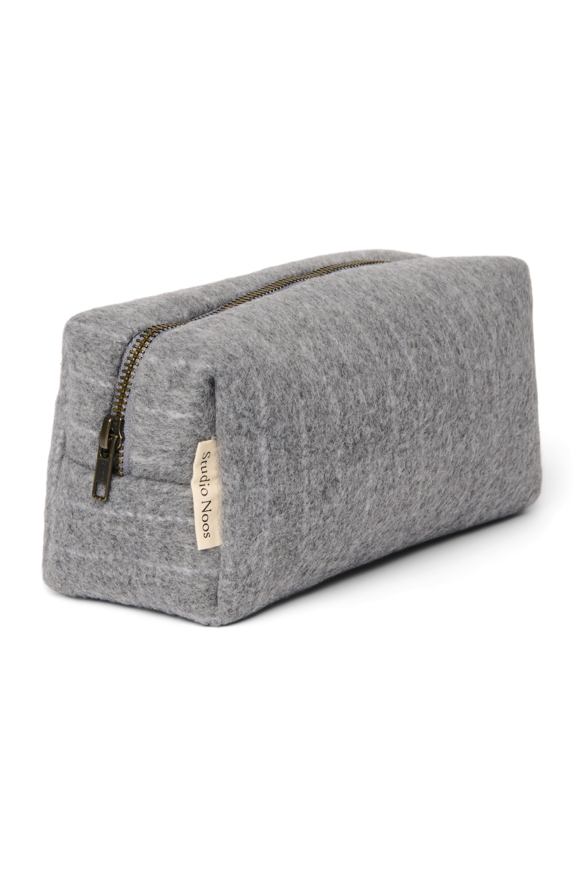 Studio Noos - Kulturbeutel Flannel Chalkstripe Light Grey