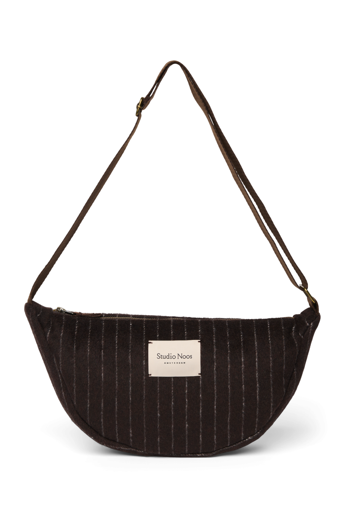 Studio Noos - Tasche Fanny Pack Flannel Chalkstripe Brown