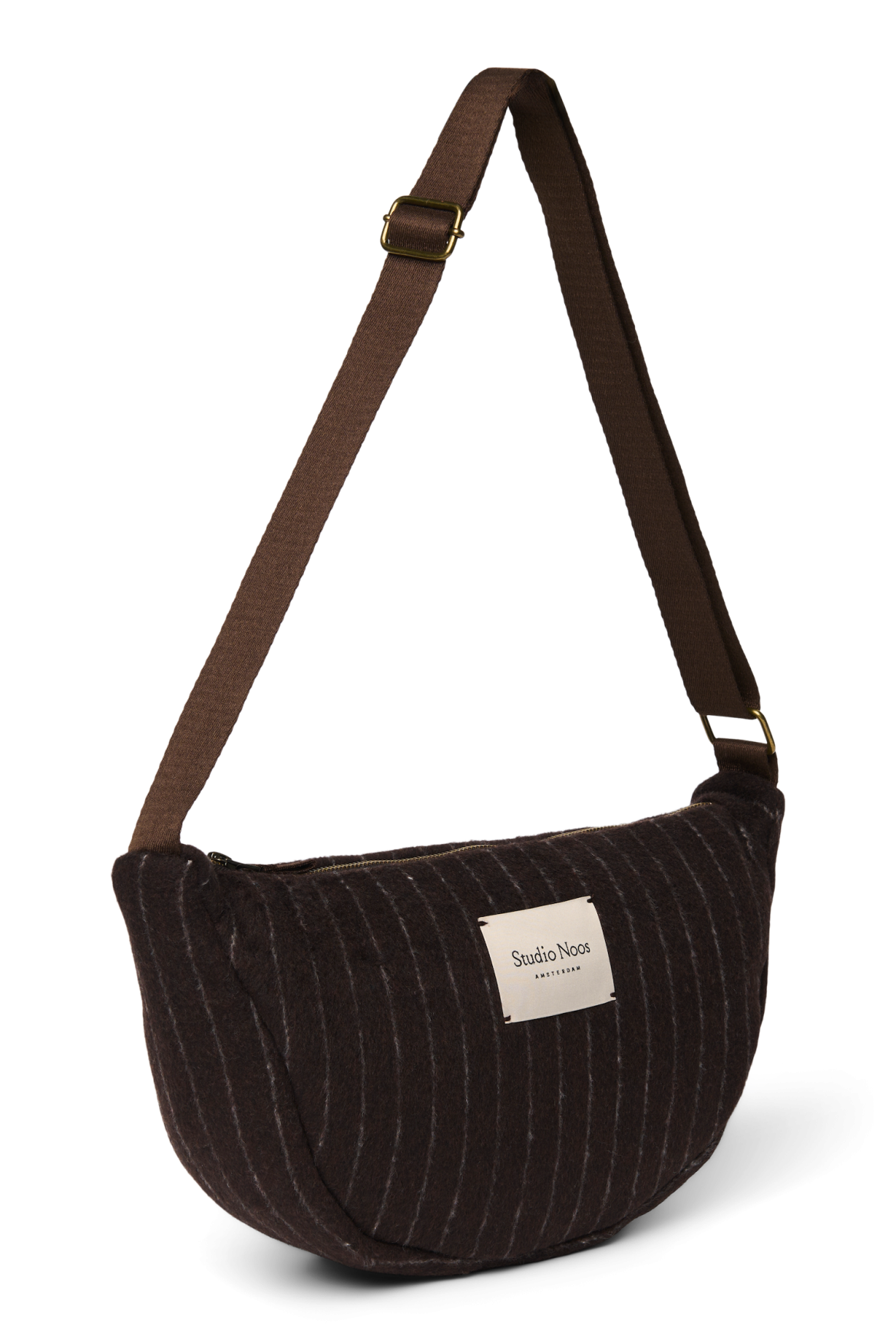 Studio Noos - Tasche Fanny Pack Flannel Chalkstripe Brown