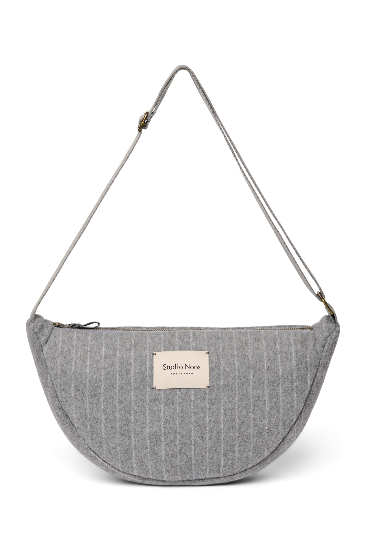 Studio Noos - Tasche Fanny Pack Flannel Chalkstripe Light Grey