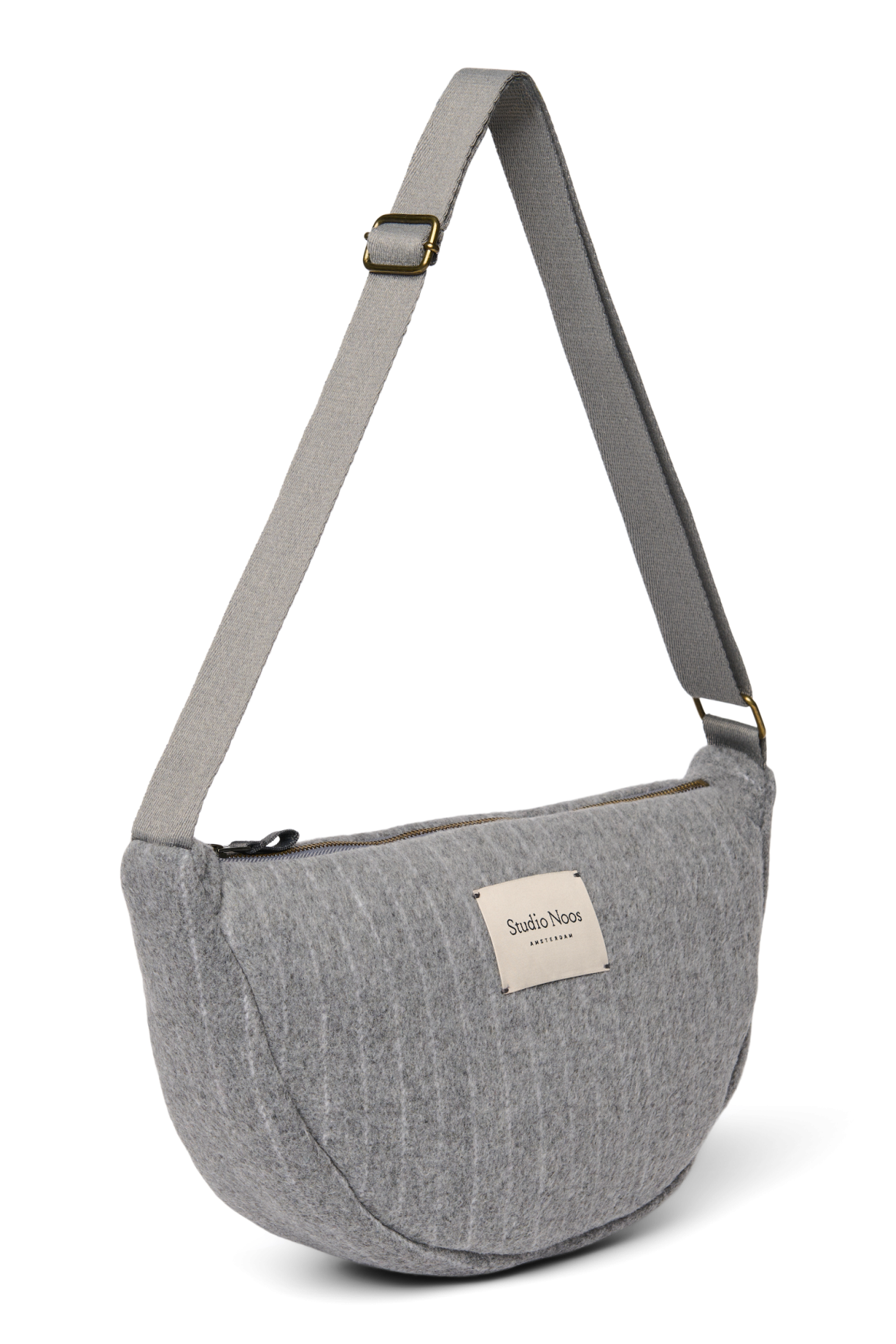 Studio Noos - Tasche Fanny Pack Flannel Chalkstripe Light Grey