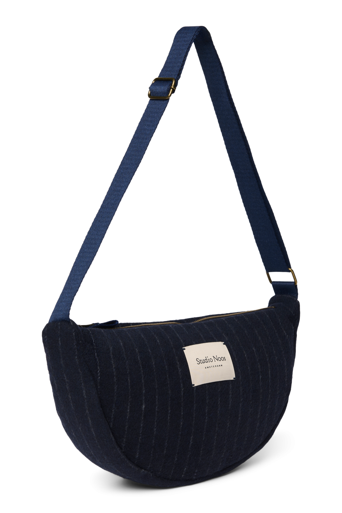 Studio Noos - Tasche Fanny Pack Flannel Chalkstripe Dark Blue